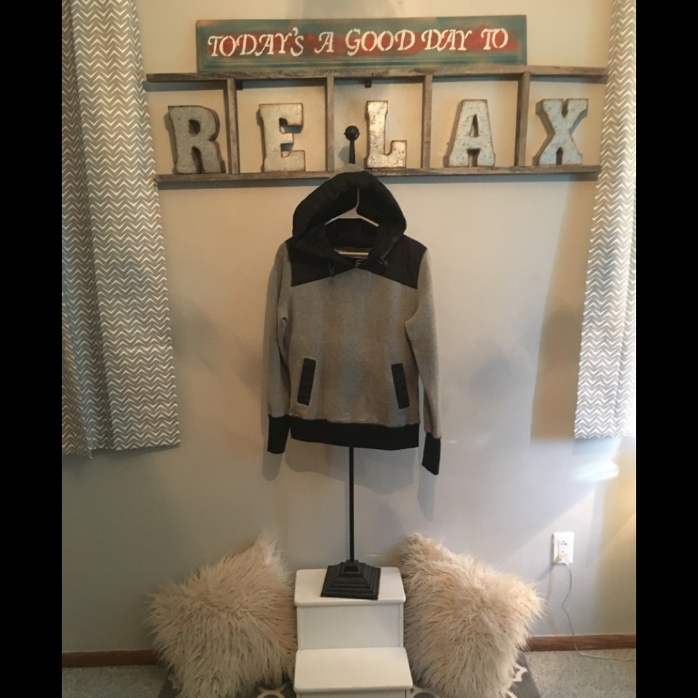 Hooded Fox Rider Company Sweatshirt Jacket.